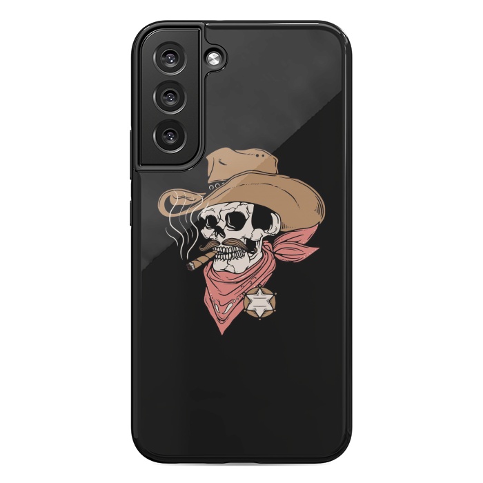 Galaxy S22 plus StrongFit Skull Sheriff by Afif Quilimo