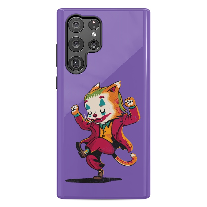 Galaxy S22 Ultra StrongFit Joker Cat by Vó Maria