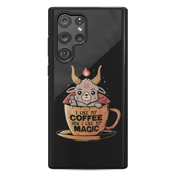 Galaxy S22 Ultra StrongFit Black Coffee by eduely