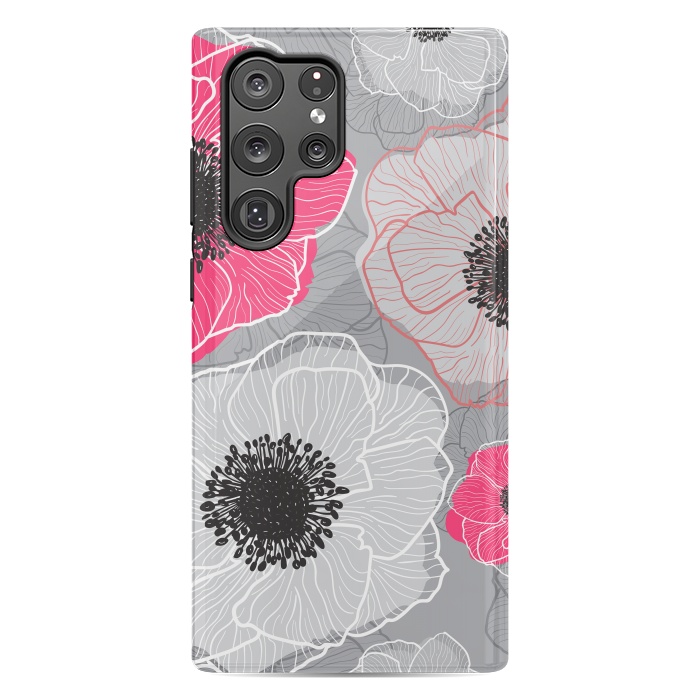 Galaxy S22 Ultra StrongFit Colorful Anemones Wildflower G603 by Medusa GraphicArt