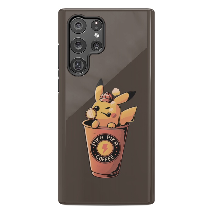 Galaxy S22 Ultra StrongFit Pika Pika Coffee by eduely