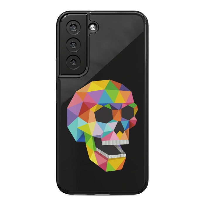 Galaxy S22 StrongFit Skull Polygons by Coffee Man