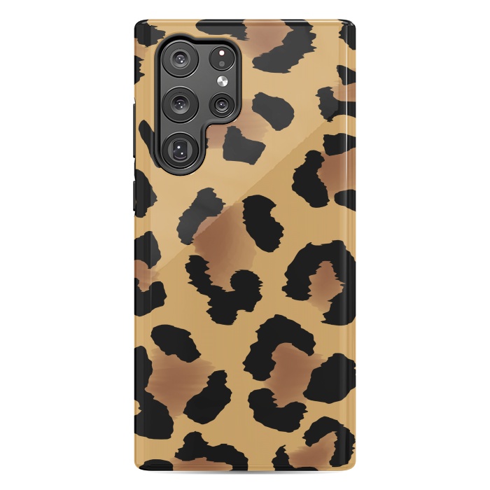 Galaxy S22 Ultra StrongFit Brown Animal Print by ArtsCase