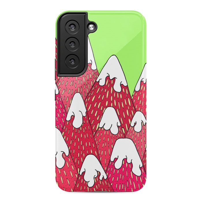 Galaxy S22 StrongFit Strawberry Mountains by Steve Wade (Swade)