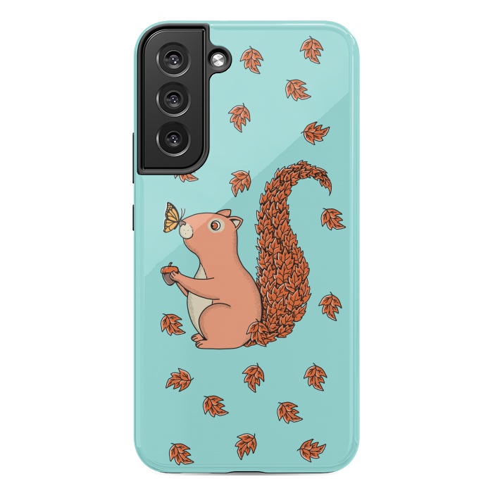 Galaxy S22 plus StrongFit Squirrel and Butterfly by Coffee Man