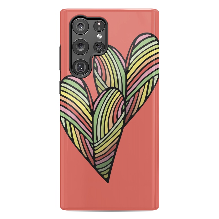 Galaxy S22 Ultra StrongFit Two Hearts by Majoih