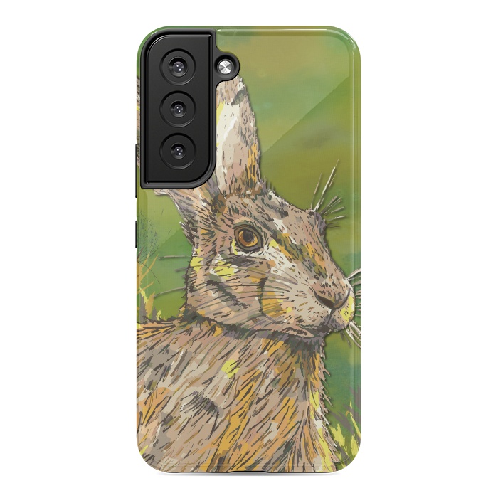 Galaxy S22 StrongFit Summer Hare by Lotti Brown