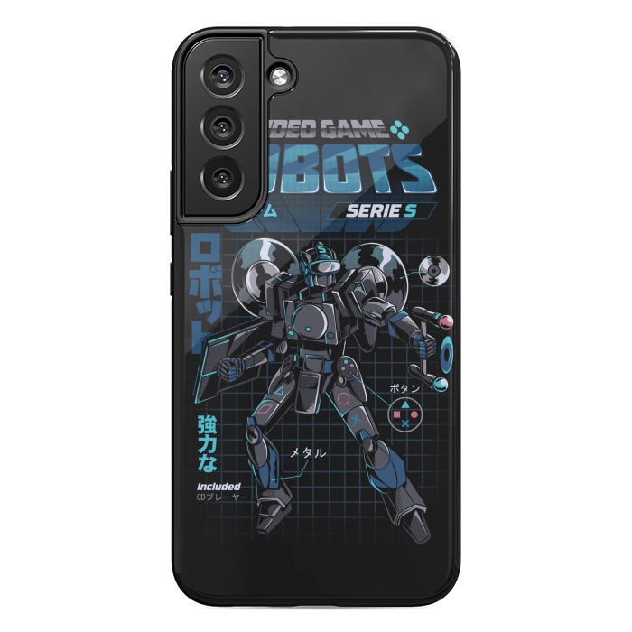 Galaxy S22 plus StrongFit Video Game Robot - Model S by Ilustrata