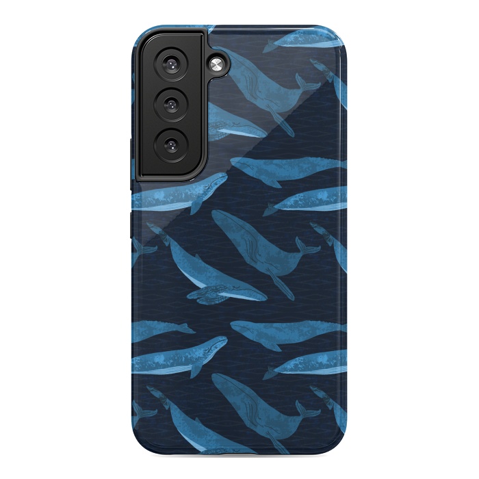 Galaxy S22 StrongFit Whales in the Deep by Noonday Design