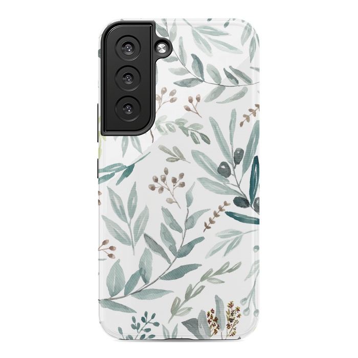 Galaxy S22 StrongFit Eucalyptus Pattern by Anis Illustration