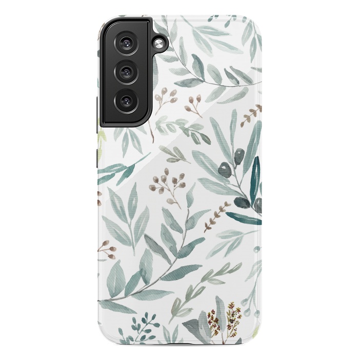 Galaxy S22 plus StrongFit Eucalyptus Pattern by Anis Illustration