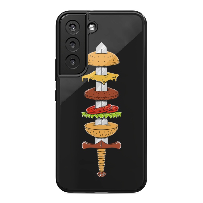 Galaxy S22 StrongFit sword Burger by Coffee Man