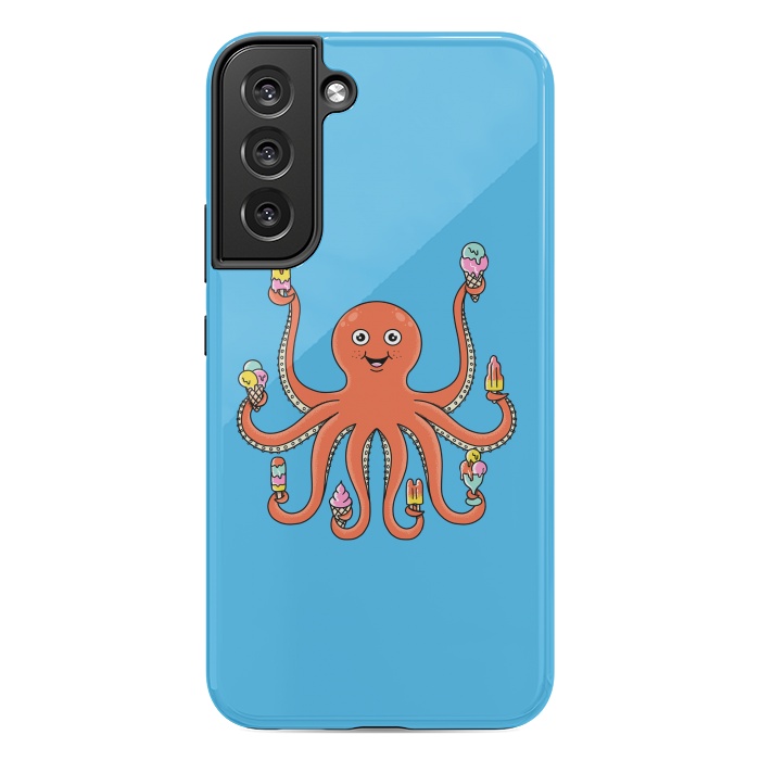 Galaxy S22 plus StrongFit Octopus Ice Creams by Coffee Man