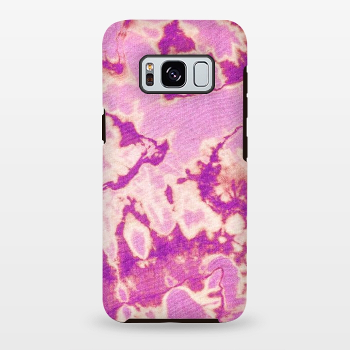 Galaxy S8 plus StrongFit Pink Ethnic Tie Dye by Uma Prabhakar Gokhale