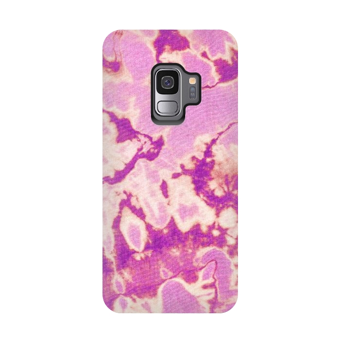 Galaxy S9 StrongFit Pink Ethnic Tie Dye by Uma Prabhakar Gokhale