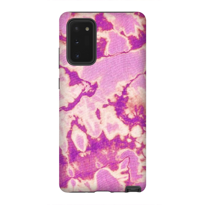 Galaxy Note 20 StrongFit Pink Ethnic Tie Dye by Uma Prabhakar Gokhale