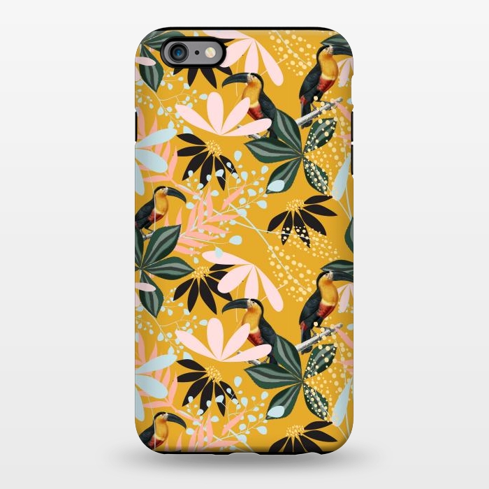 iPhone 6/6s plus StrongFit Tropical Toucan Garden by Uma Prabhakar Gokhale