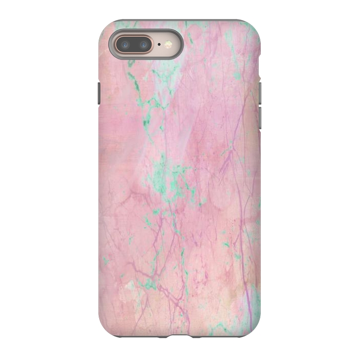 iPhone 8 plus StrongFit Pink paint marble by Martina