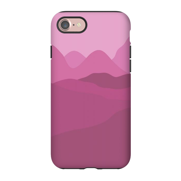iPhone 7 StrongFit Big Pink Mountains by Martina