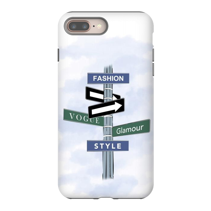 iPhone 7 plus StrongFit Blue Fashion Sign by Martina