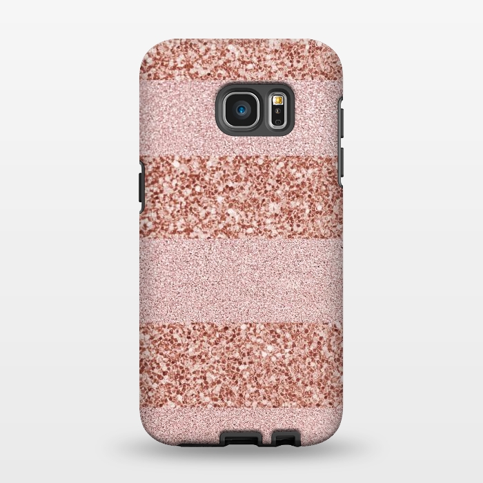 Galaxy S7 EDGE StrongFit Pink Deluxe Sparkles by Martina