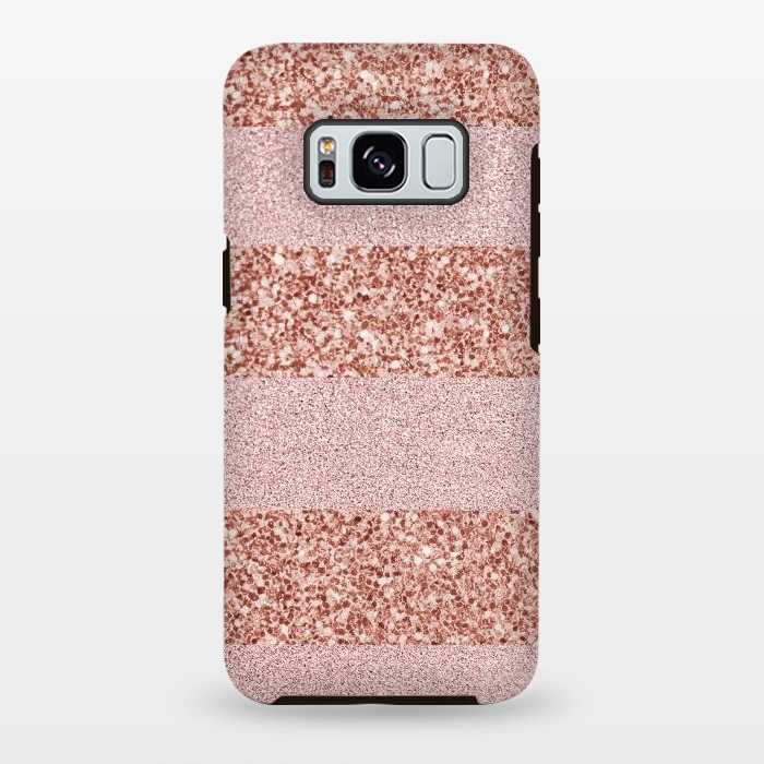 Galaxy S8 plus StrongFit Pink Deluxe Sparkles by Martina