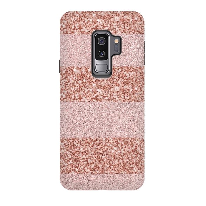 Galaxy S9 plus StrongFit Pink Deluxe Sparkles by Martina