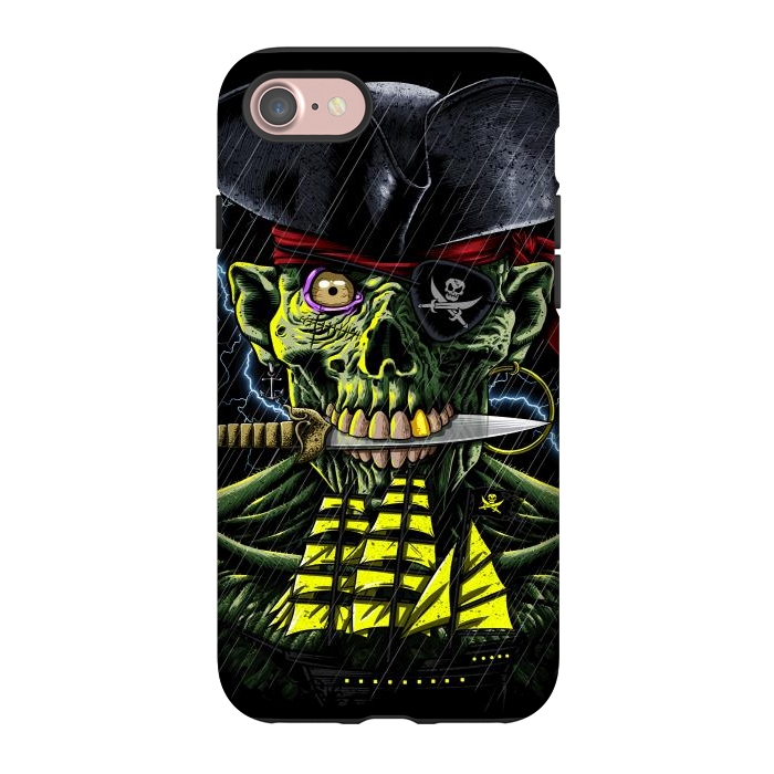 iPhone 7 StrongFit Zombie Pirate  by Alberto