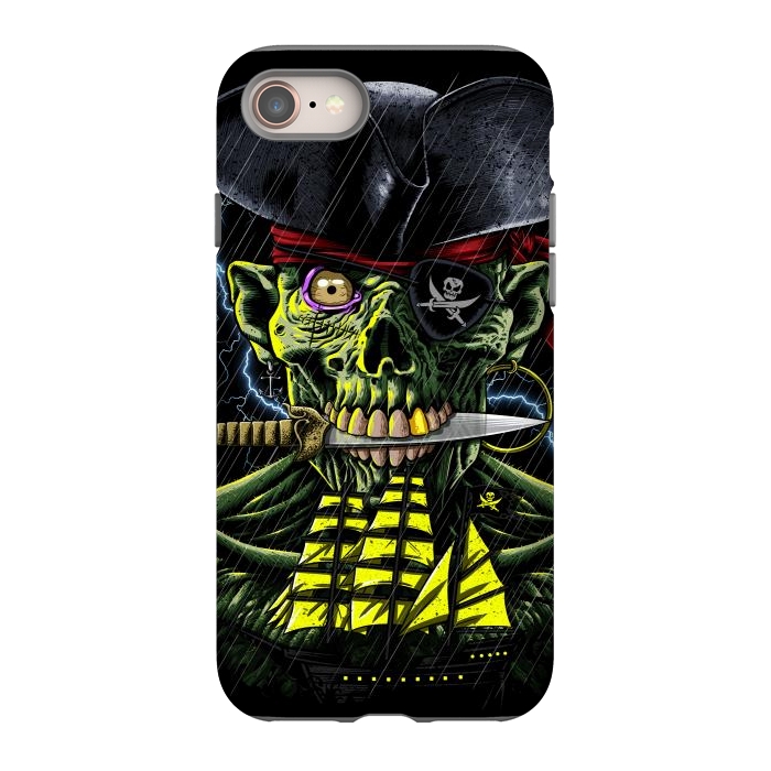 iPhone 8 StrongFit Zombie Pirate  by Alberto