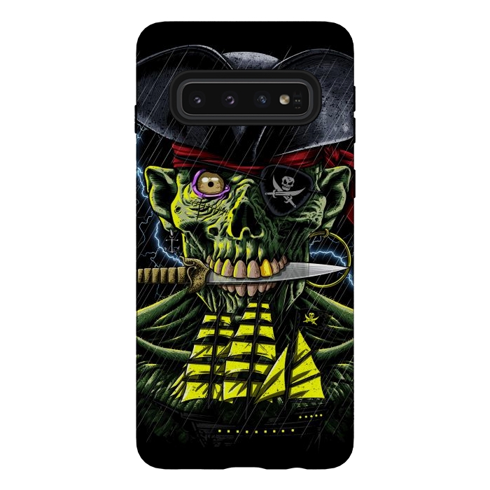 Galaxy S10 StrongFit Zombie Pirate  by Alberto