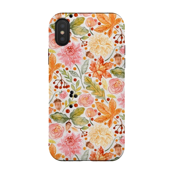 iPhone Xs / X StrongFit Autumn Garden by Tangerine-Tane