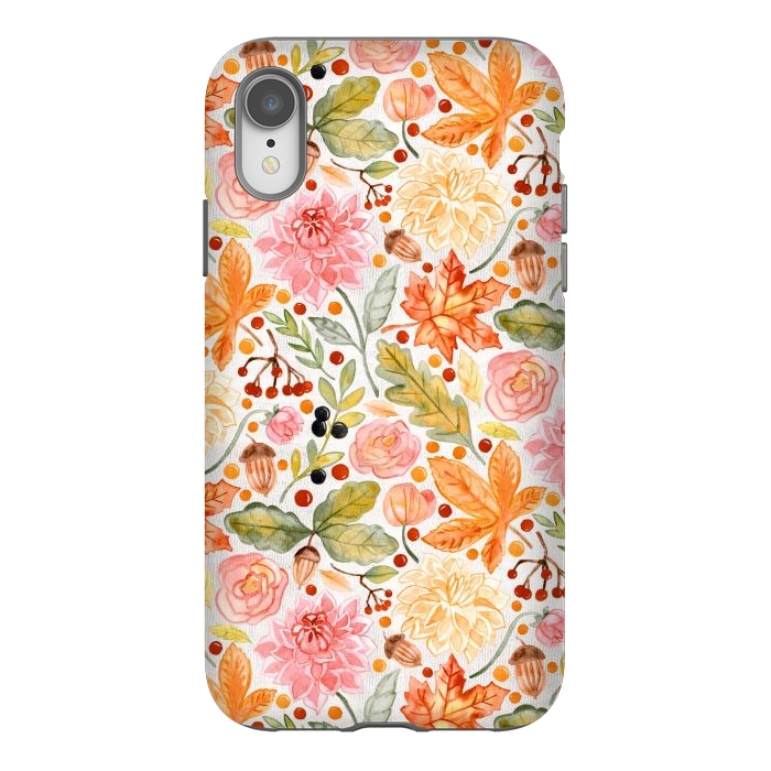 iPhone Xr StrongFit Autumn Garden by Tangerine-Tane