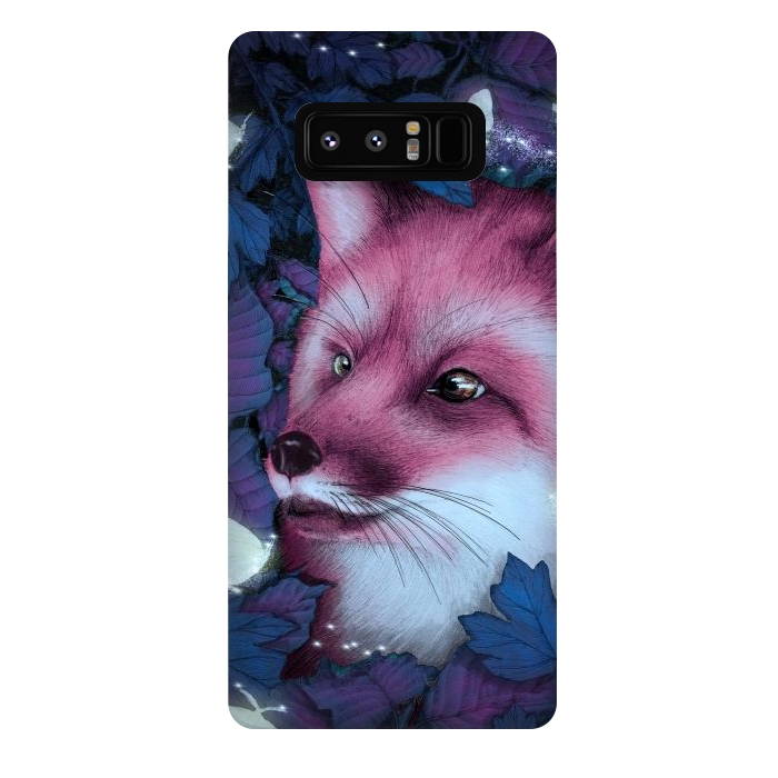 Galaxy Note 8 StrongFit Fox in the Midnight Forest by ECMazur 