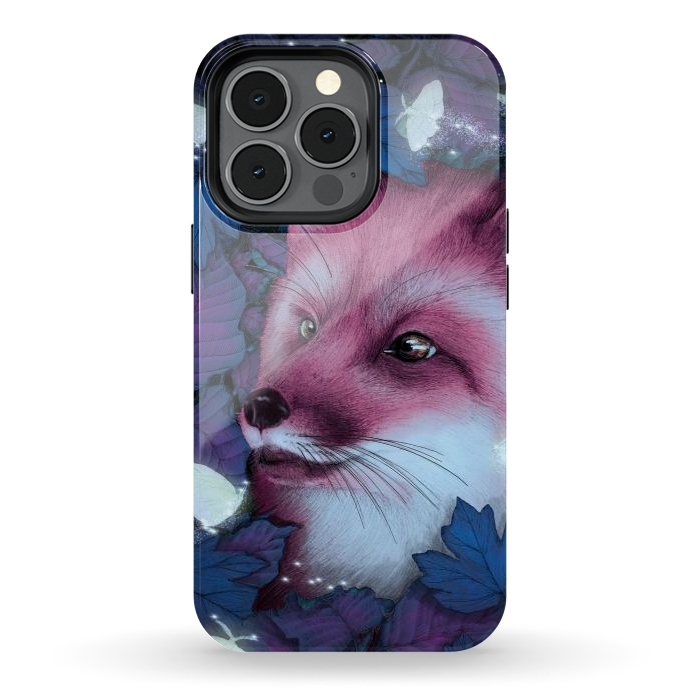 iPhone 13 pro StrongFit Fox in the Midnight Forest by ECMazur 