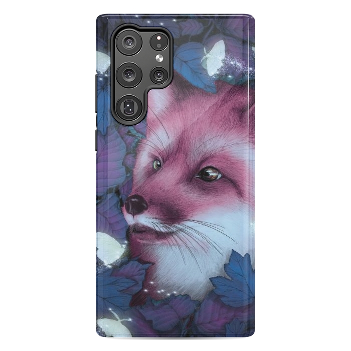 Galaxy S22 Ultra StrongFit Fox in the Midnight Forest by ECMazur 