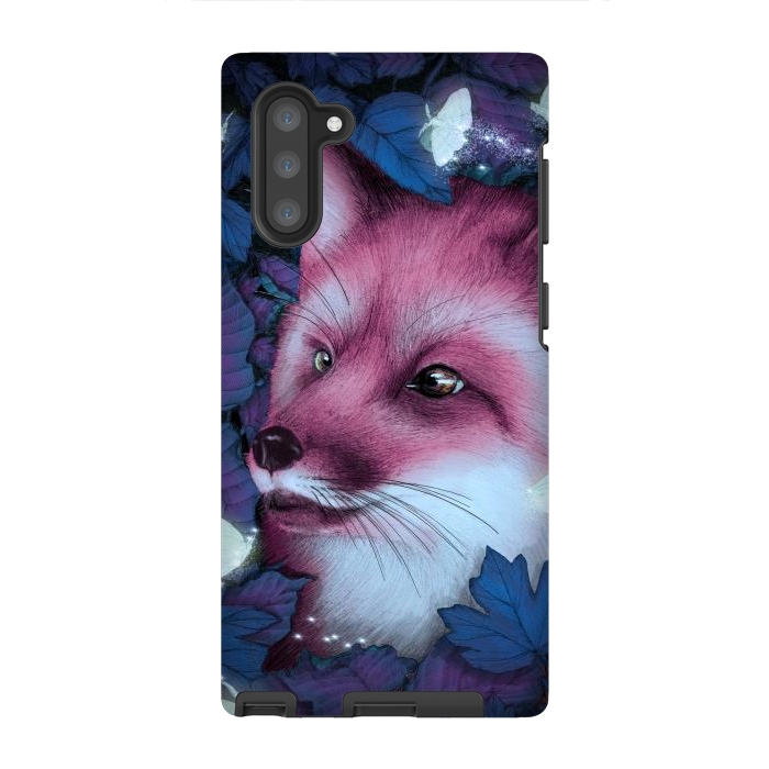 Galaxy Note 10 StrongFit Fox in the Midnight Forest by ECMazur 
