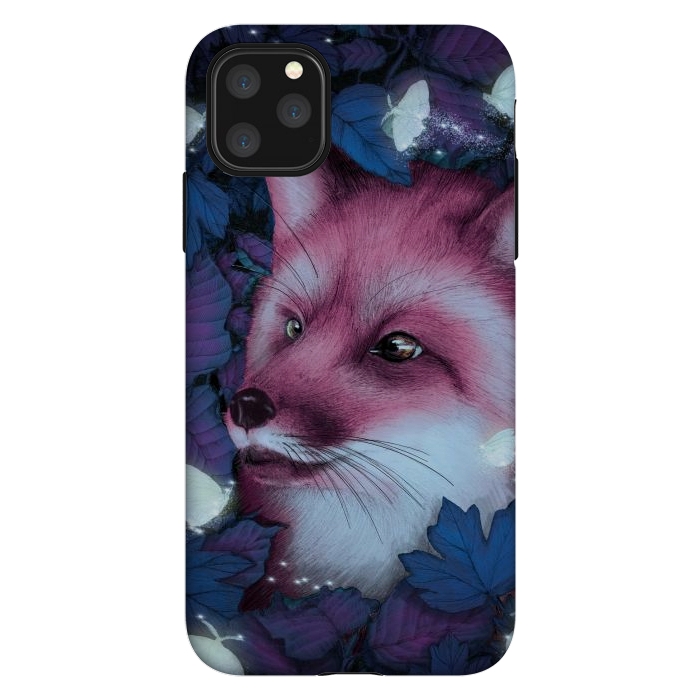 iPhone 11 Pro Max StrongFit Fox in the Midnight Forest by ECMazur 