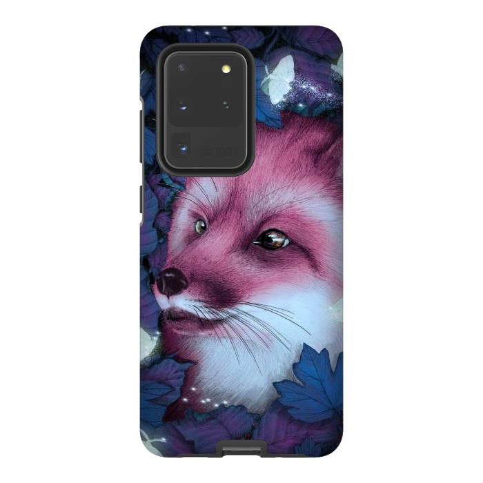 Galaxy S20 Ultra StrongFit Fox in the Midnight Forest by ECMazur 