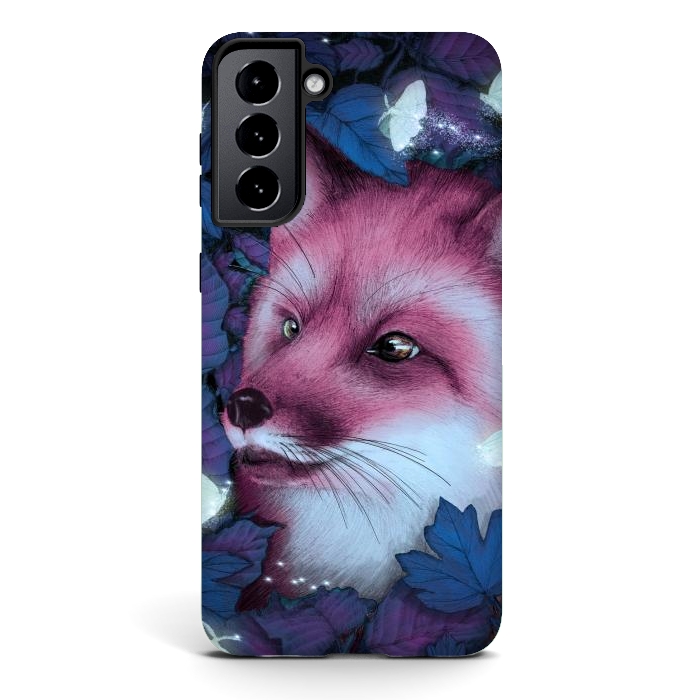 Galaxy S21 StrongFit Fox in the Midnight Forest by ECMazur 