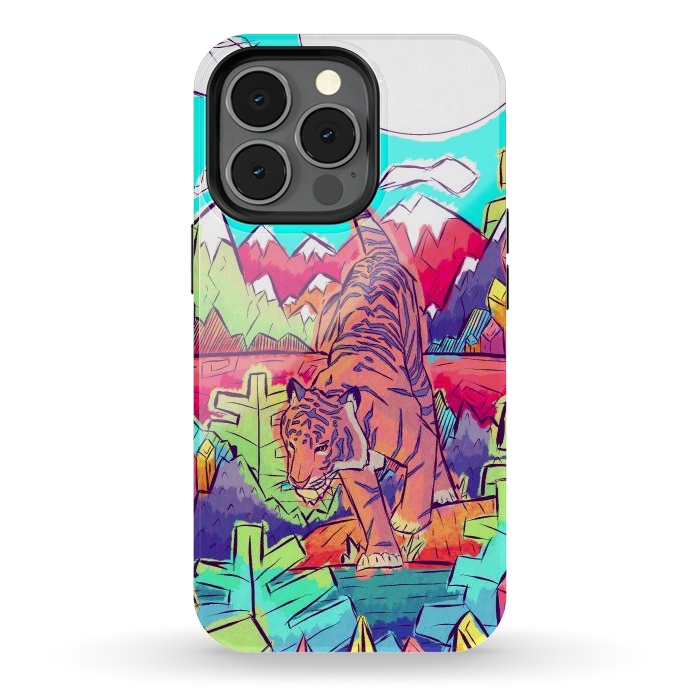 iPhone 13 pro StrongFit Tiger walk by Steve Wade (Swade)