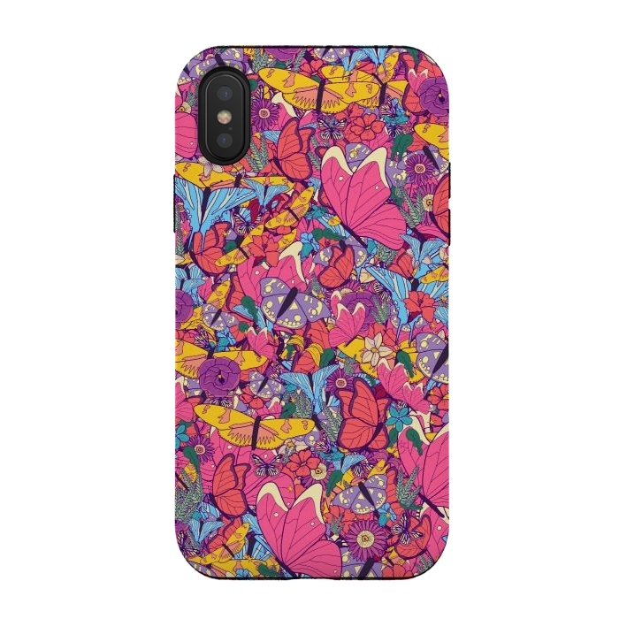 iPhone Xs / X StrongFit Spring butterflies by Steve Wade (Swade)