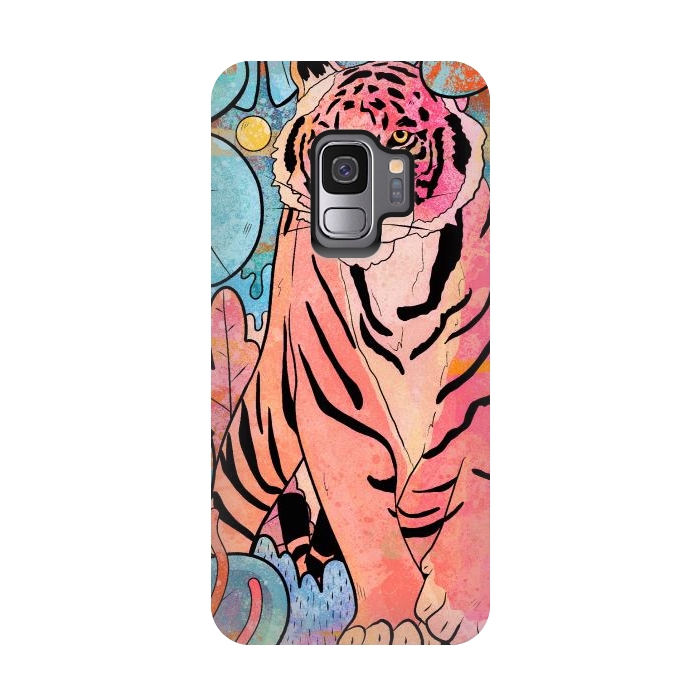 Galaxy S9 StrongFit The big tiger cat by Steve Wade (Swade)