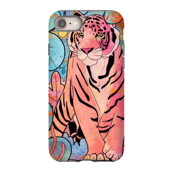 iPhone 8 StrongFit The big tiger cat by Steve Wade (Swade)