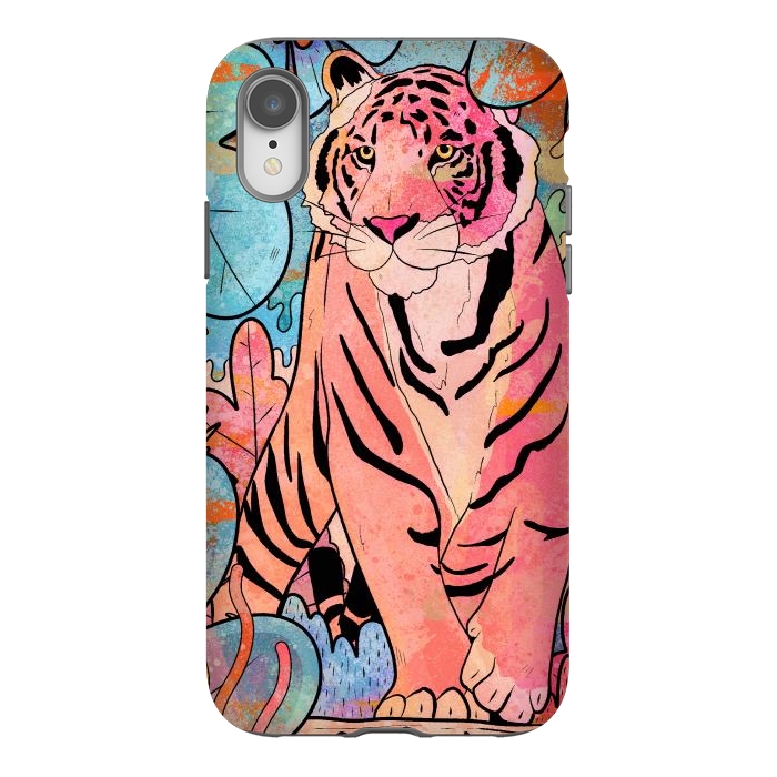 iPhone Xr StrongFit The big tiger cat by Steve Wade (Swade)