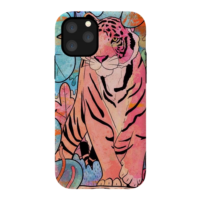 iPhone 11 Pro StrongFit The big tiger cat by Steve Wade (Swade)