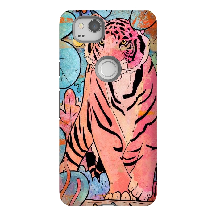 Pixel 2 StrongFit The big tiger cat by Steve Wade (Swade)