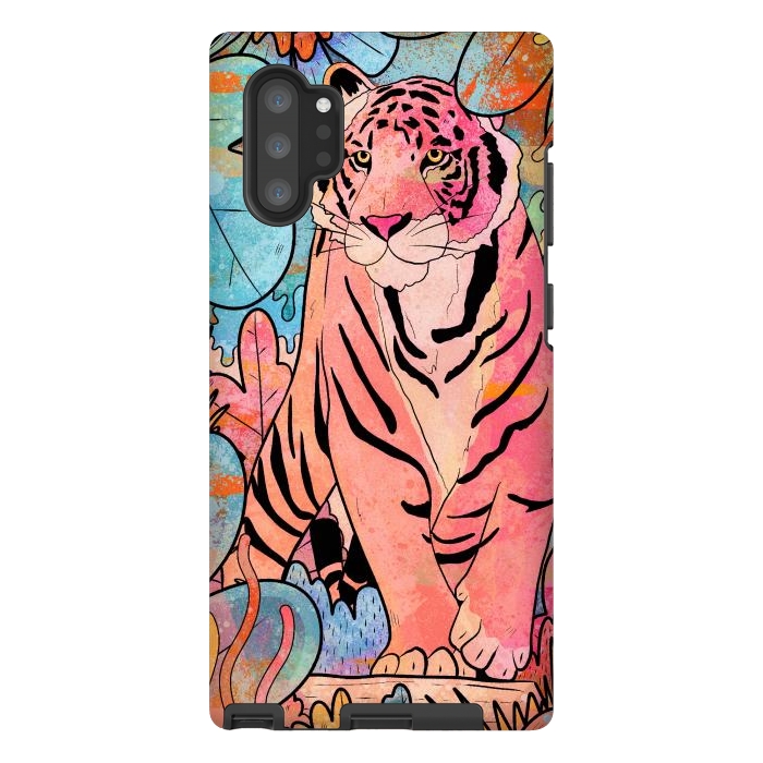 Galaxy Note 10 plus StrongFit The big tiger cat by Steve Wade (Swade)