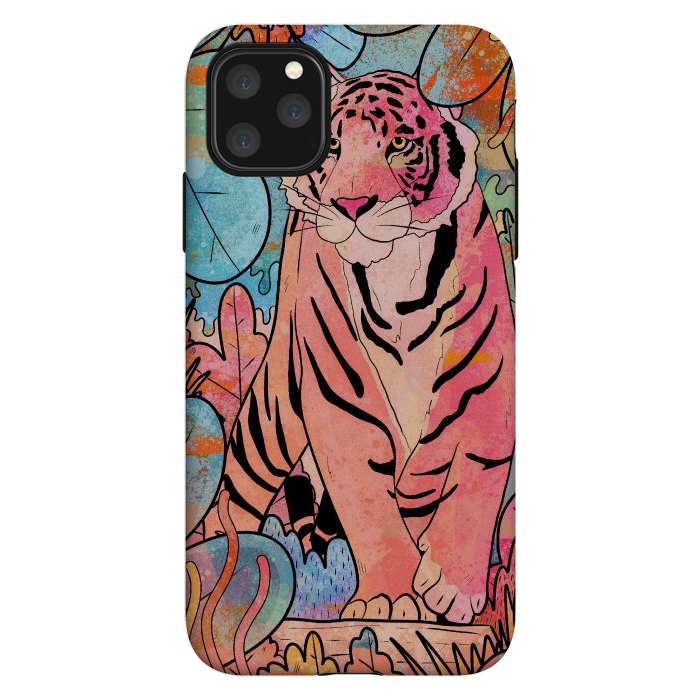 iPhone 11 Pro Max StrongFit The big tiger cat by Steve Wade (Swade)