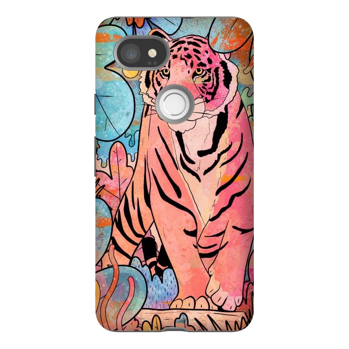 Pixel 2XL StrongFit The big tiger cat by Steve Wade (Swade)