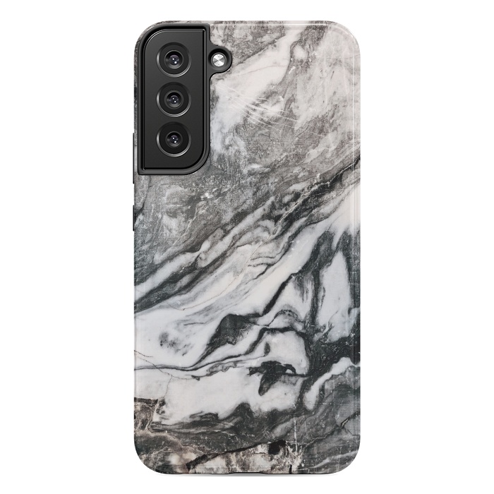 Galaxy S22 plus StrongFit White and black Marble by Winston